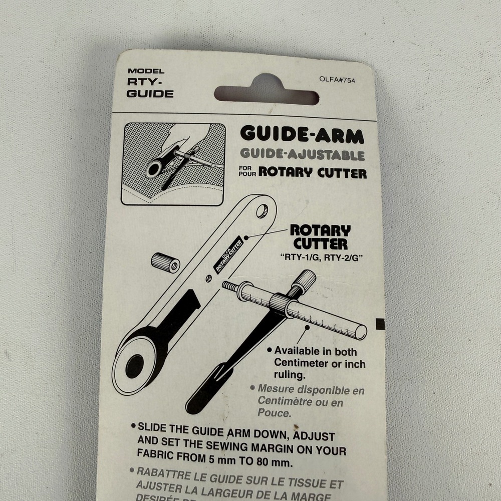 Olfa RTY-GUIDE Adjustable Guide-Arm for Rotary Cutter RTY-1/G RTY-2/G New - Picture 5 of 5